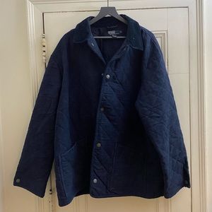 Men’s Ralph Lauren navy blue quilted coat XL